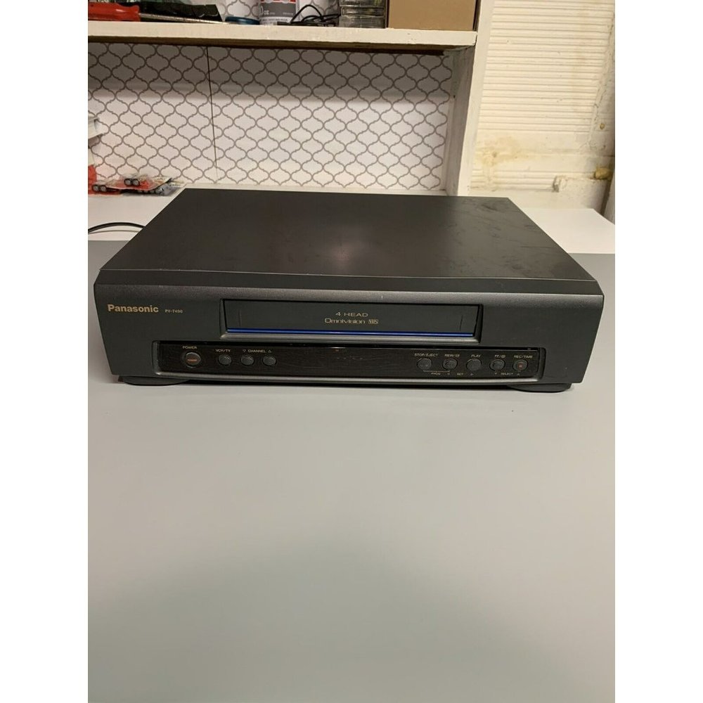 Panasonic PV-7400 VCR Video Cassette Recorder Cleaned Tested (Works) (No Remote)